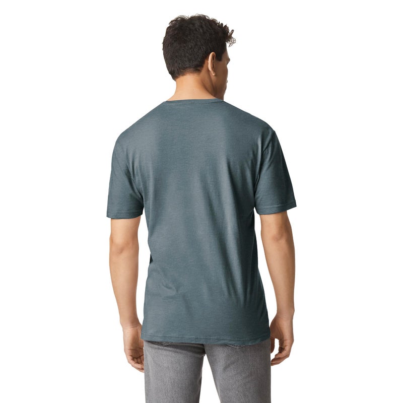 Gildan Adult Softstyle Cotton T-Shirt, Style G64000, Multipack, Dark Heather (2-Pack), 3X-Large - Image 4
